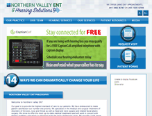 Tablet Screenshot of northernvalleyent.com